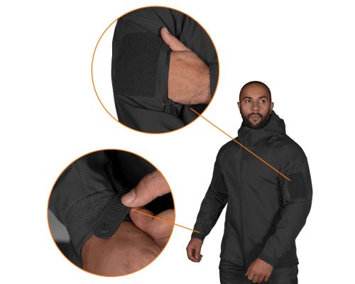 Куртка Stalker SoftShell Чорна (7226), XXXXL Куртка Stalker SoftShell Чорна (7226), XXXXL