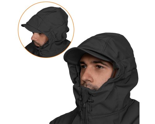 Куртка Stalker SoftShell Чорна (7226), XXXXL Куртка Stalker SoftShell Чорна (7226), XXXXL