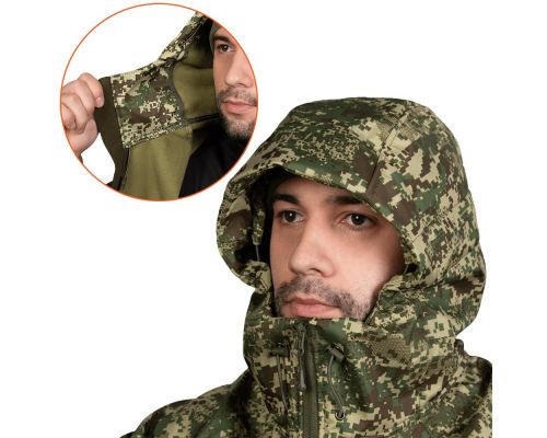 Куртка Stalker SoftShell Хижак піксель (7495), L Куртка Stalker SoftShell Хижак піксель (7495), L