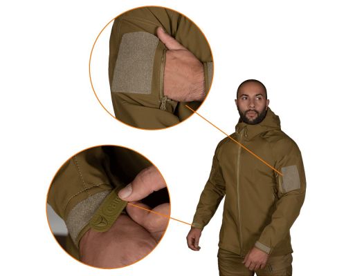 Куртка Stalker SoftShell Койот (7346), XXXL Куртка Stalker SoftShell Койот (7346), XXXL