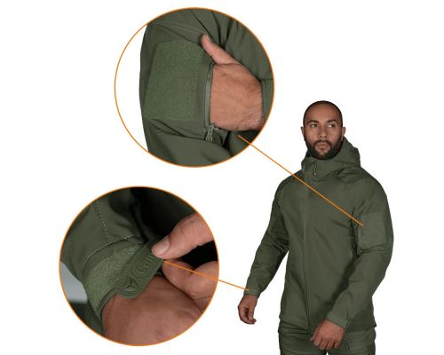 Куртка Stalker SoftShell Олива (7225), XS Куртка Stalker SoftShell Олива (7225), XS