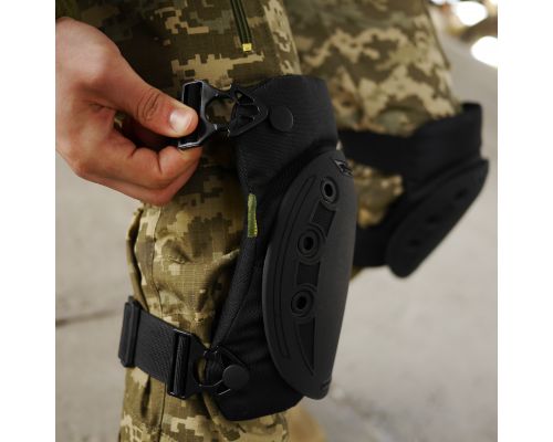 Наколінники KIBORG USA tactical чорні k1042 Наколінники KIBORG USA tactical чорні k1042
