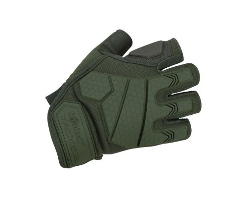 Рукавички тактичні KOMBAT UK Alpha Fingerless Tactical Gloves оливковий M Рукавички тактичні KOMBAT UK Alpha Fingerless Tactical Gloves оливковий M