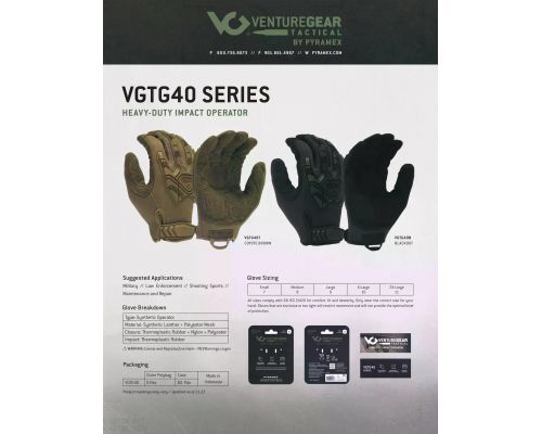 Рукавиці протиударні Venture Gear Tactical VGTG40 Heavy-Duty Coyote M
