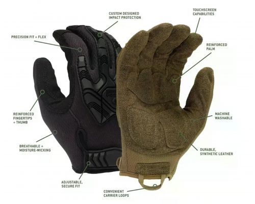 Рукавиці протиударні Venture Gear Tactical VGTG40 Heavy-Duty Coyote S