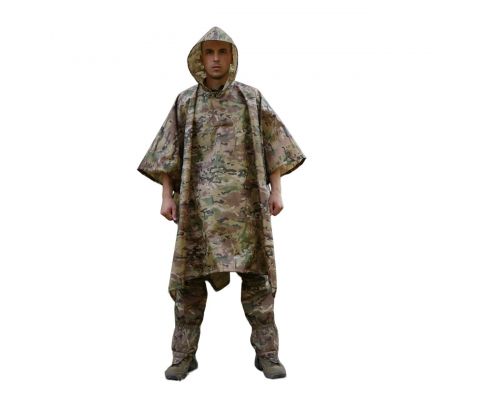 Пончо-дождевик с запаянными швами Kiborg Waterproof Multicam Пончо-дождевик с запаянными швами Kiborg Waterproof Multicam