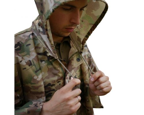 Пончо-дождевик с запаянными швами Kiborg Waterproof Multicam Пончо-дождевик с запаянными швами Kiborg Waterproof Multicam