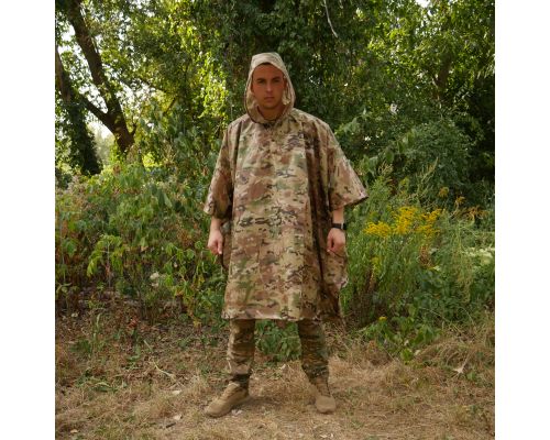 Пончо-дождевик с запаянными швами Kiborg Waterproof Multicam Пончо-дождевик с запаянными швами Kiborg Waterproof Multicam