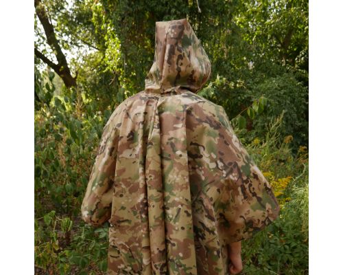 Пончо-дождевик с запаянными швами Kiborg Waterproof Multicam Пончо-дождевик с запаянными швами Kiborg Waterproof Multicam