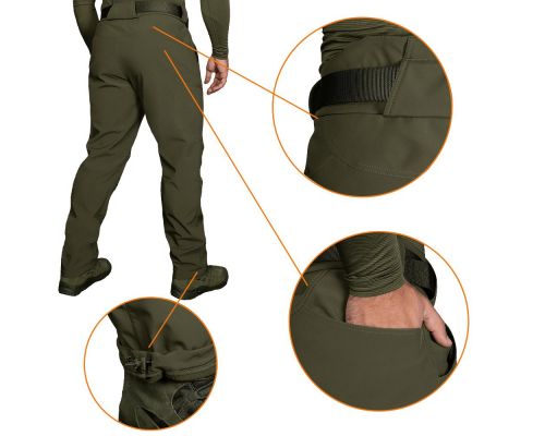 Штани SoftShell Mesh Олива (7307), M Штани SoftShell Mesh Олива (7307), M