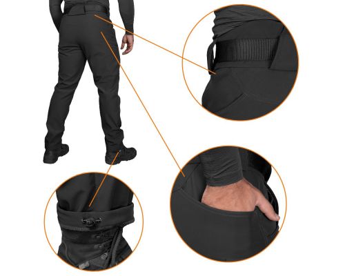 Штани SoftShell Vent Mesh Чорні (7397), XL Штани SoftShell Vent Mesh Чорні (7397), XL