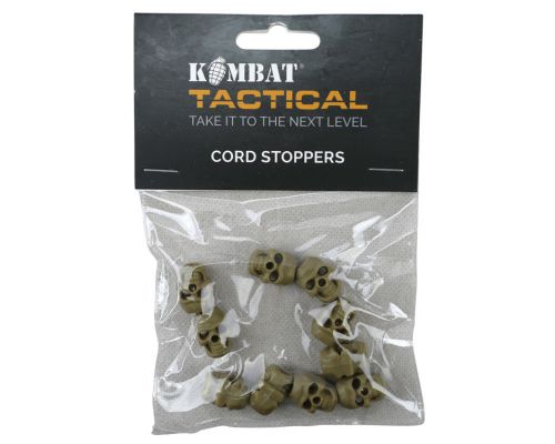 Стоперы для шнурка 10шт KOMBAT UK Skull Cord Stoppers