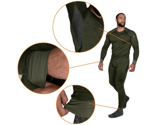 Термобілизна Polarheat QS Pro 2.0 Олива Меланж (7365), XXL Термобілизна Polarheat QS Pro 2.0 Олива Меланж (7365), XXL