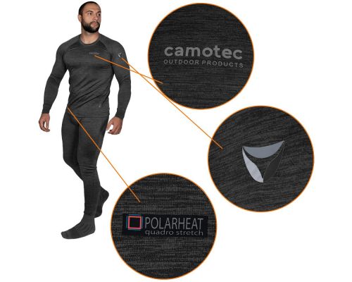 Термобілизна Polarheat QS Pro 2.0 Сірий Меланж (7366), XXL Термобілизна Polarheat QS Pro 2.0 Сірий Меланж (7366), XXL