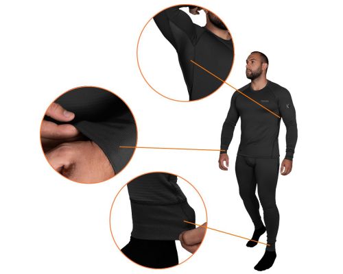 Термобілизна Polarheat quadro stretch 3.0 Чорна (7414), XXXL Термобілизна Polarheat quadro stretch 3.0 Чорна (7414), XXXL