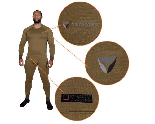 Термобілизна Polarheat quadro stretch 3.0 Tan (7295), S Термобілизна Polarheat quadro stretch 3.0 Tan (7295), S