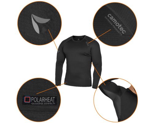 Термобілизна Polarheat Quadro Stretch Black (6615), XXXL Термобілизна Polarheat Quadro Stretch Black (6615), XXXL