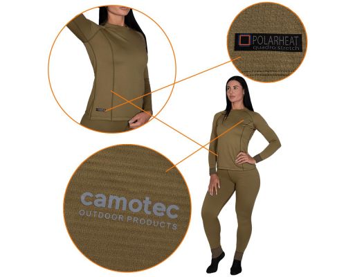 Жіноча термобілизна Pani Polarheat QS Tan (7298), XL Жіноча термобілизна Pani Polarheat QS Tan (7298), XL