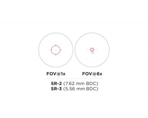 Оптичний приціл EOTech Vudu 1-6x24 SR2 7.62mm BDC Оптичний приціл EOTech Vudu 1-6x24 SR2 7.62mm BDC
