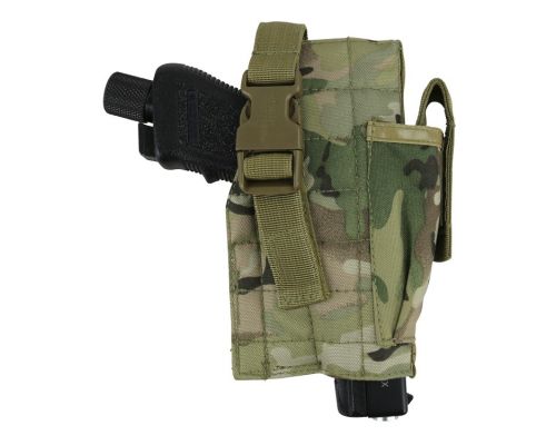Кобура під пістолет KOMBAT UK Molle Gun Holster with Mag Pouch мультикам Кобура під пістолет KOMBAT UK Molle Gun Holster with Mag Pouch мультикам