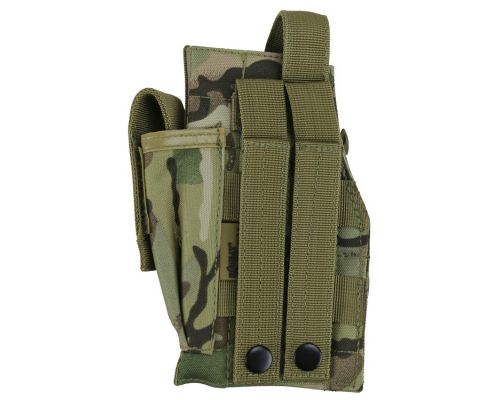 Кобура під пістолет KOMBAT UK Molle Gun Holster with Mag Pouch мультикам Кобура під пістолет KOMBAT UK Molle Gun Holster with Mag Pouch мультикам