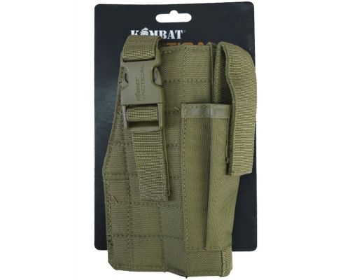 Кобура под пистолет KOMBAT UK Molle Gun Holster with Mag Pouch койот Кобура под пистолет KOMBAT UK Molle Gun Holster with Mag Pouch койот