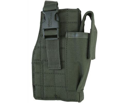 Кобура под пистолет KOMBAT UK Molle Gun Holster with Mag Pouch оливковый Кобура под пистолет KOMBAT UK Molle Gun Holster with Mag Pouch оливковый