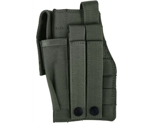 Кобура под пистолет KOMBAT UK Molle Gun Holster with Mag Pouch оливковый Кобура под пистолет KOMBAT UK Molle Gun Holster with Mag Pouch оливковый