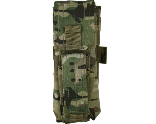 Підсумок для АК і пістолетного магазину KOMBAT UK Single Mag Pouch with PISTOL Mag мультикам Підсумок для АК і пістолетного магазину KOMBAT UK Single Mag Pouch with PISTOL Mag мультикам