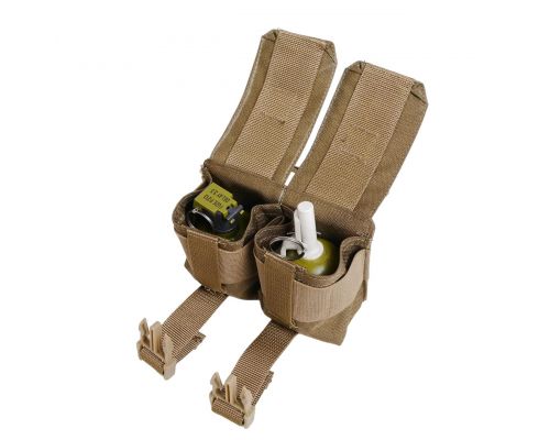 Тактический подсумок под 2 гранаты KIBORG GU Double Mag Pouch Coyote Тактический подсумок под 2 гранаты KIBORG GU Double Mag Pouch Coyote
