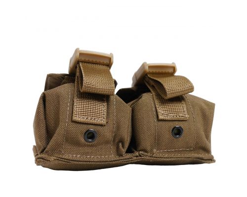 Тактический подсумок под 2 гранаты KIBORG GU Double Mag Pouch Coyote Тактический подсумок под 2 гранаты KIBORG GU Double Mag Pouch Coyote