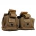 Тактический подсумок под 2 гранаты KIBORG GU Double Mag Pouch Coyote