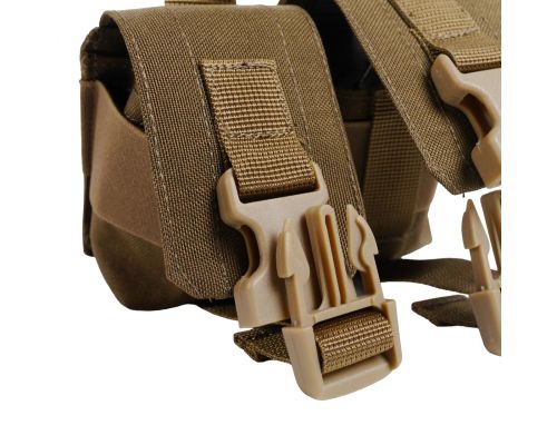 Тактический подсумок под 2 гранаты KIBORG GU Double Mag Pouch Coyote Тактический подсумок под 2 гранаты KIBORG GU Double Mag Pouch Coyote