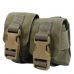 Тактичний підсумок під 2 гранати KIBORG GU Double Mag Pouch Khaki