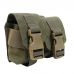 Тактичний підсумок під 2 гранати KIBORG GU Double Mag Pouch Khaki