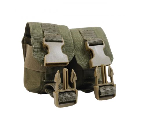 Тактичний підсумок під 2 гранати KIBORG GU Double Mag Pouch Khaki Тактичний підсумок під 2 гранати KIBORG GU Double Mag Pouch Khaki