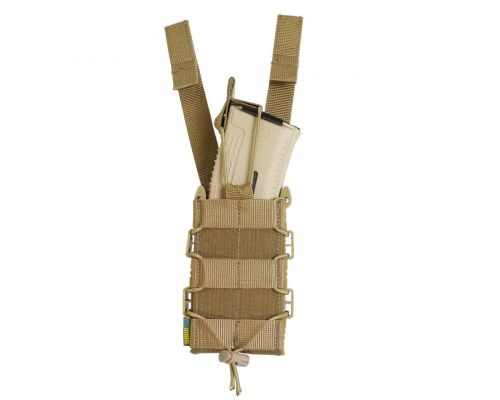 Жорсткий посилений тактичний підсумок KIBORG GU Single Mag Pouch Coyote Жорсткий посилений тактичний підсумок KIBORG GU Single Mag Pouch Coyote
