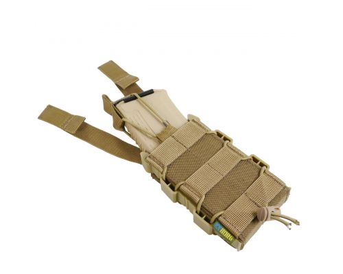 Жорсткий посилений тактичний підсумок KIBORG GU Single Mag Pouch Coyote Жорсткий посилений тактичний підсумок KIBORG GU Single Mag Pouch Coyote