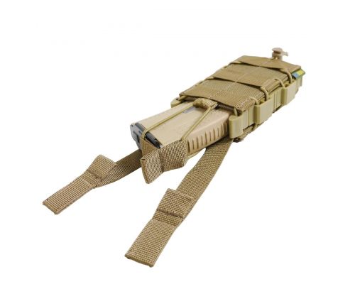 Жорсткий посилений тактичний підсумок KIBORG GU Single Mag Pouch Coyote Жорсткий посилений тактичний підсумок KIBORG GU Single Mag Pouch Coyote