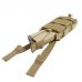 Жорсткий посилений тактичний підсумок KIBORG GU Single Mag Pouch Coyote