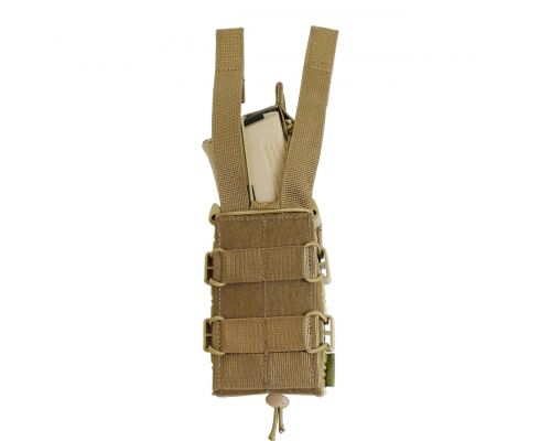 Жорсткий посилений тактичний підсумок KIBORG GU Single Mag Pouch Coyote Жорсткий посилений тактичний підсумок KIBORG GU Single Mag Pouch Coyote