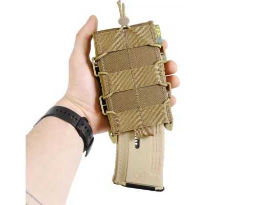 Жорсткий посилений тактичний підсумок KIBORG GU Single Mag Pouch Coyote Жорсткий посилений тактичний підсумок KIBORG GU Single Mag Pouch Coyote