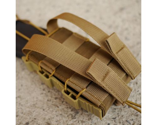 Жорсткий посилений тактичний підсумок KIBORG GU Single Mag Pouch Coyote Жорсткий посилений тактичний підсумок KIBORG GU Single Mag Pouch Coyote