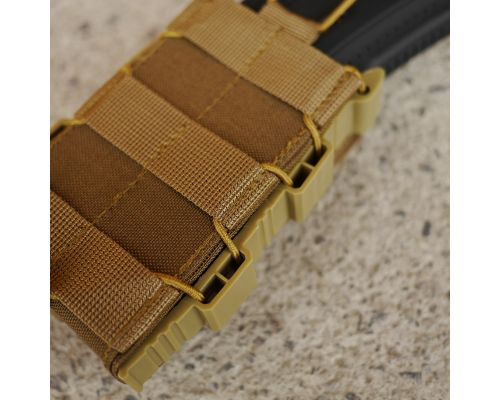 Жорсткий посилений тактичний підсумок KIBORG GU Single Mag Pouch Coyote Жорсткий посилений тактичний підсумок KIBORG GU Single Mag Pouch Coyote