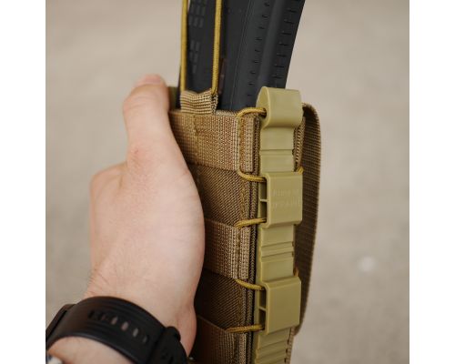 Жорсткий посилений тактичний підсумок KIBORG GU Single Mag Pouch Coyote Жорсткий посилений тактичний підсумок KIBORG GU Single Mag Pouch Coyote