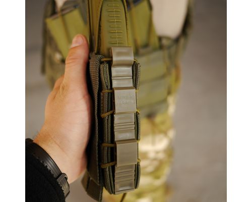 Жесткий усиленный тактический подсумок KIBORG GU Single Mag Pouch Khaki Жесткий усиленный тактический подсумок KIBORG GU Single Mag Pouch Khaki