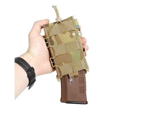 Жесткий усиленный тактический подсумок KIBORG GU Single Mag Pouch Multicam Жесткий усиленный тактический подсумок KIBORG GU Single Mag Pouch Multicam