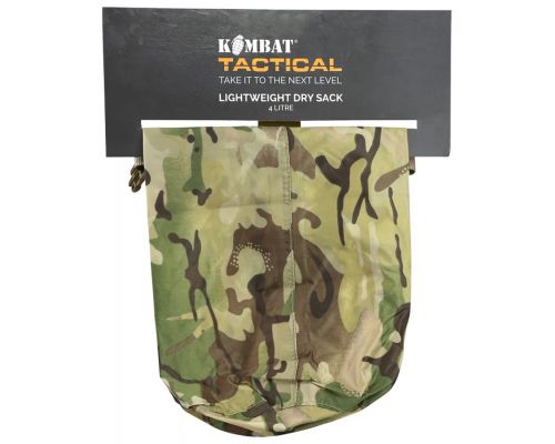 Гермомешок KOMBAT UK Lightweight Dry Sack мультикам 4л Гермомешок KOMBAT UK Lightweight Dry Sack мультикам 4л