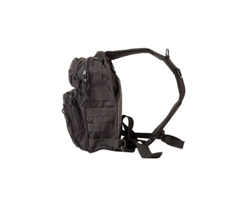 Рюкзак тактический однолямочный KOMBAT UK Mini Molle Recon Shoulder Bag черный 10л Рюкзак тактический однолямочный KOMBAT UK Mini Molle Recon Shoulder Bag черный 10л