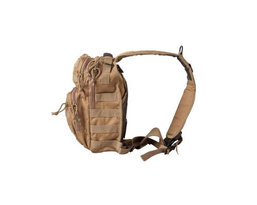 Рюкзак тактичний однолямковий KOMBAT UK Mini Molle Recon Shoulder Bag койот 10л Рюкзак тактичний однолямковий KOMBAT UK Mini Molle Recon Shoulder Bag койот 10л